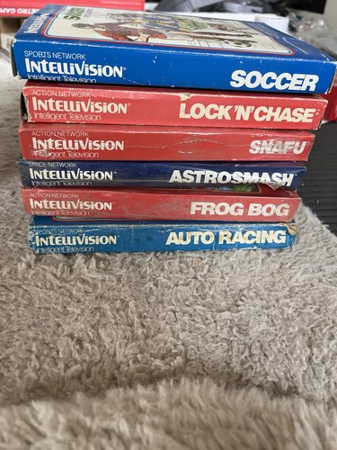 Mattel intellivision games - mattel, x