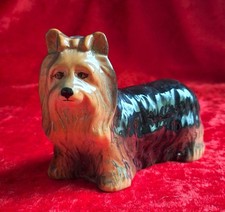 COLLECTABLE CERAMIC YORKSHIRE TERRIER YORKIE DOG FIGURINE ORNAMENT