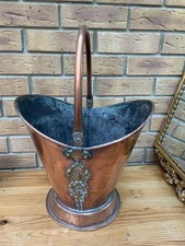 Vintage Copper Coal Scuttle