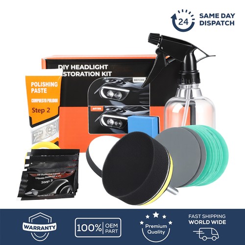 Headlight lens restoration kit - restoration,