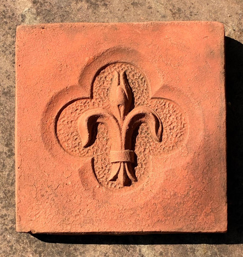 Terracotta wall plaque square