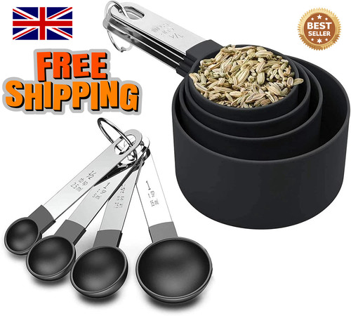 Piece black measuring cups - cups, &