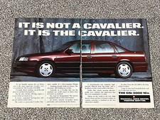 Rare Original 1989 Magazine Advert Picture Vauxhall Cavalier GSi 2000 Ad 80's 