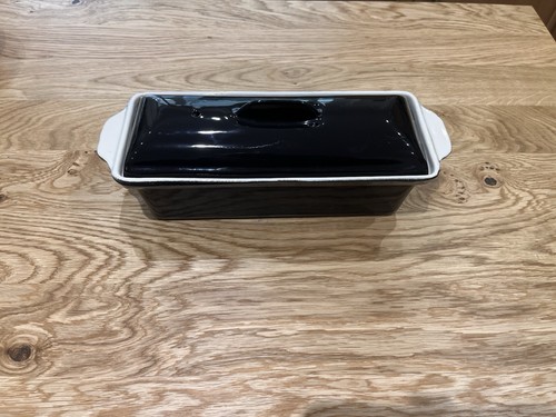 Black cast iron terrine - black,