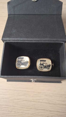 Mens cufflinks vintage car - mens,