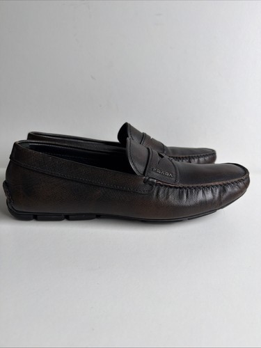 Prada leather shearling - prada,