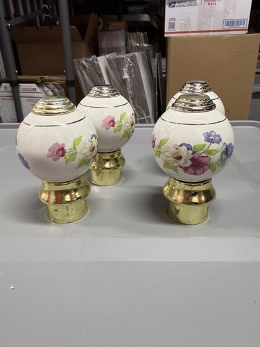 Vintage porcelain brass - &,