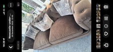 Brown Sofa 2 Seater and Cuddle