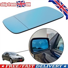 Right &Left  Side For BMW 3 Series E46 E39 1998-06 Convex Blue wing mirror glass