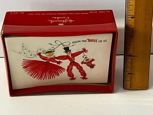 Vintage christmas cards box - cards,