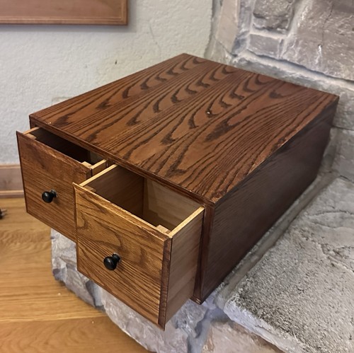 Vintage wooden file cabinet - vintage,