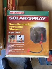 Reliance Solar Shower 20L 5 Gallon Caravan Camping Boat Sun Heated Shower