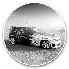 2 x Vinyl Stickers 15cm (bw) -