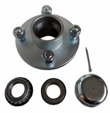 TRAILER HUB 4 STUD 100MM PCD COMPLETE WITH BEARINGS AND DUSTCAP