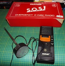Harvard H-469 S.O.S. Emergency 4 watt 27/81 CB Radio 3 channel + Aerial *FAULTY*
