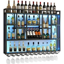 LED Wine Rack Bar Shelves Wall