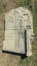 Stone Tombstone Headstone Garden Decor Old Antique Head Stone Haunted Paranormal