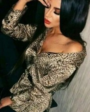 ZARA ANIMAL PRINT BLOUSE SATIN