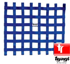 RACING CAR WINDOW NET AUTOGRASS STOCK MINI BRISCA RALLY 38 x 52cm (15"x21") BLUE