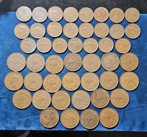 Australia penny lot set 47 - set,