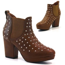 LADIES CHELSEA BOOTS MID BLOCK