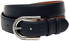 Billionaire Belt Mens Couture Blue Leather Italian Luxury 40" 101cm RRP £640 NWT
