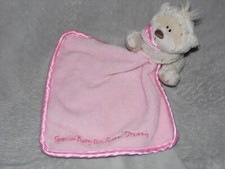 Fizzy Moon teddy comforter soft toy pink bear Special Baby Girl Sweet Dreams
