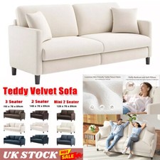 Seater teddy velvet sofa - teddy,