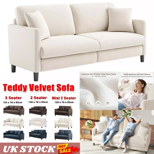 Seater teddy velvet - velvet, sofa