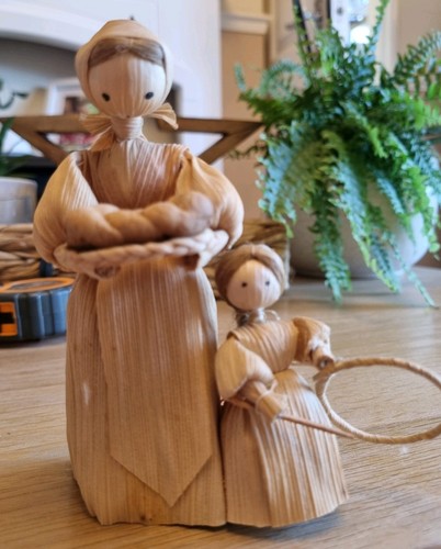 Corn husk doll - -, vintage