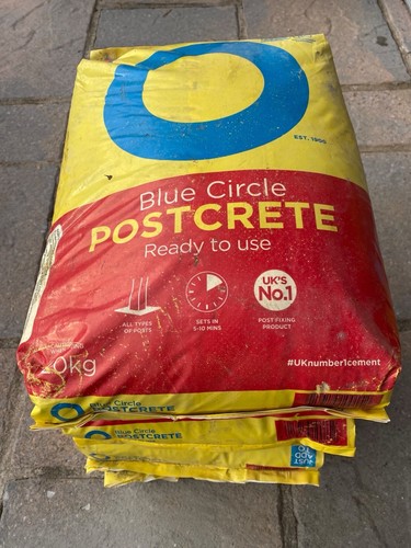 Postcrete blue circle - blue, pack