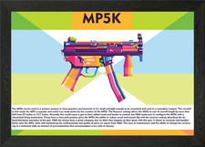 MP5K Framed Wall Art Poster