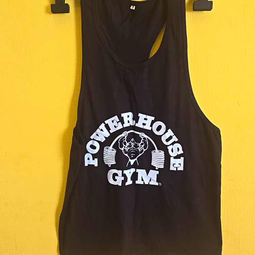 Black racerback tank top - black, s