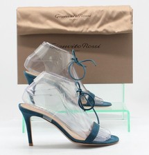 GIANVITO ROSSI PVC WOMENS HEELS STILETTO UK 4 EU 37 RRP TURQUOISE £595 AD