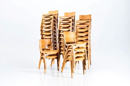 Stacking chair wooden - 34,