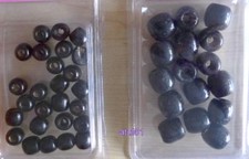 SMALL BIG WOODEN HAIR BEADS