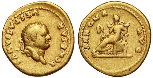 Titus caesar gold - as, aureus