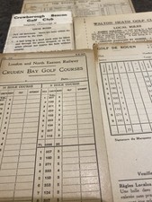 Golf Score Cards