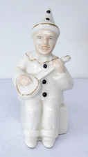 Pierrot Clown Banjo Figurine
