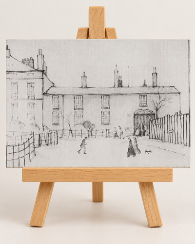 Lowry pencil drawing - lowry,