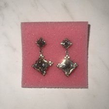 BUTLER & WILSON - VTG ART DECO STYLE DROP EARRINGS w BOX