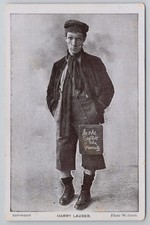 Postcard Harry Lauder "Softest o' the Family" Comic Song Star Series c1905