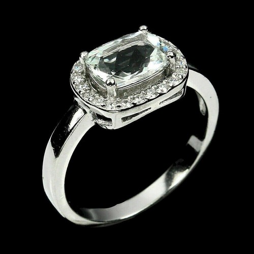 Silver ring aquamarine - silver, genuine