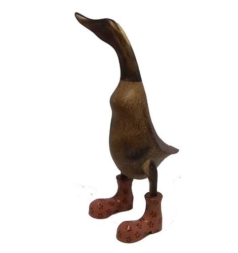 Wooden ducks wellies - in,