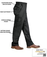 Mens Elastic Waistband Combat