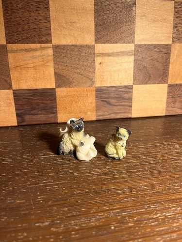 Siamese cat kitten resin - siamese,