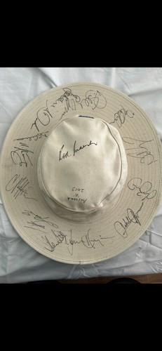 Cricket hat signed - signed, by