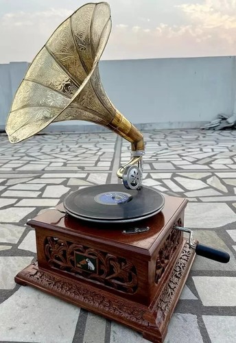 Antique gramophone fully - antique,