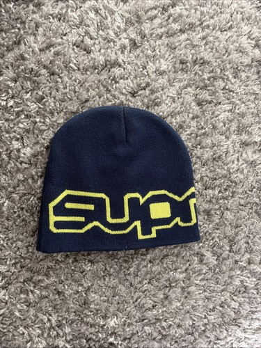 Supreme beanie hat navy blue - navy,