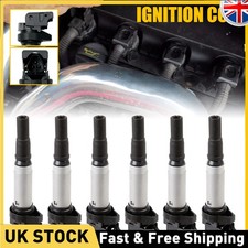 6x Ignition Coil Black 3pin For ROLLS-ROYCE Phantom VII Ghost RR4 Drophead Coupe